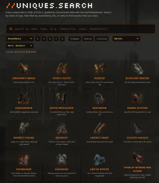 Exile Index screenshot 3